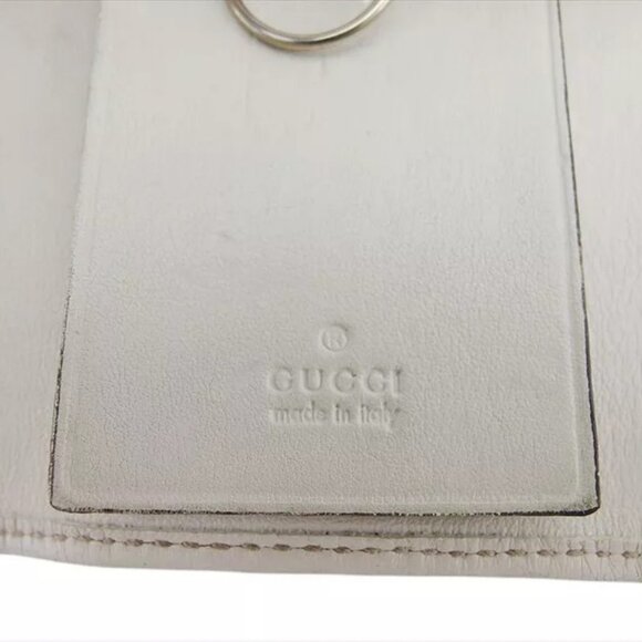 GUCCI key case lovely heart with GG canvas Authentic Used - Picture 3 of 16